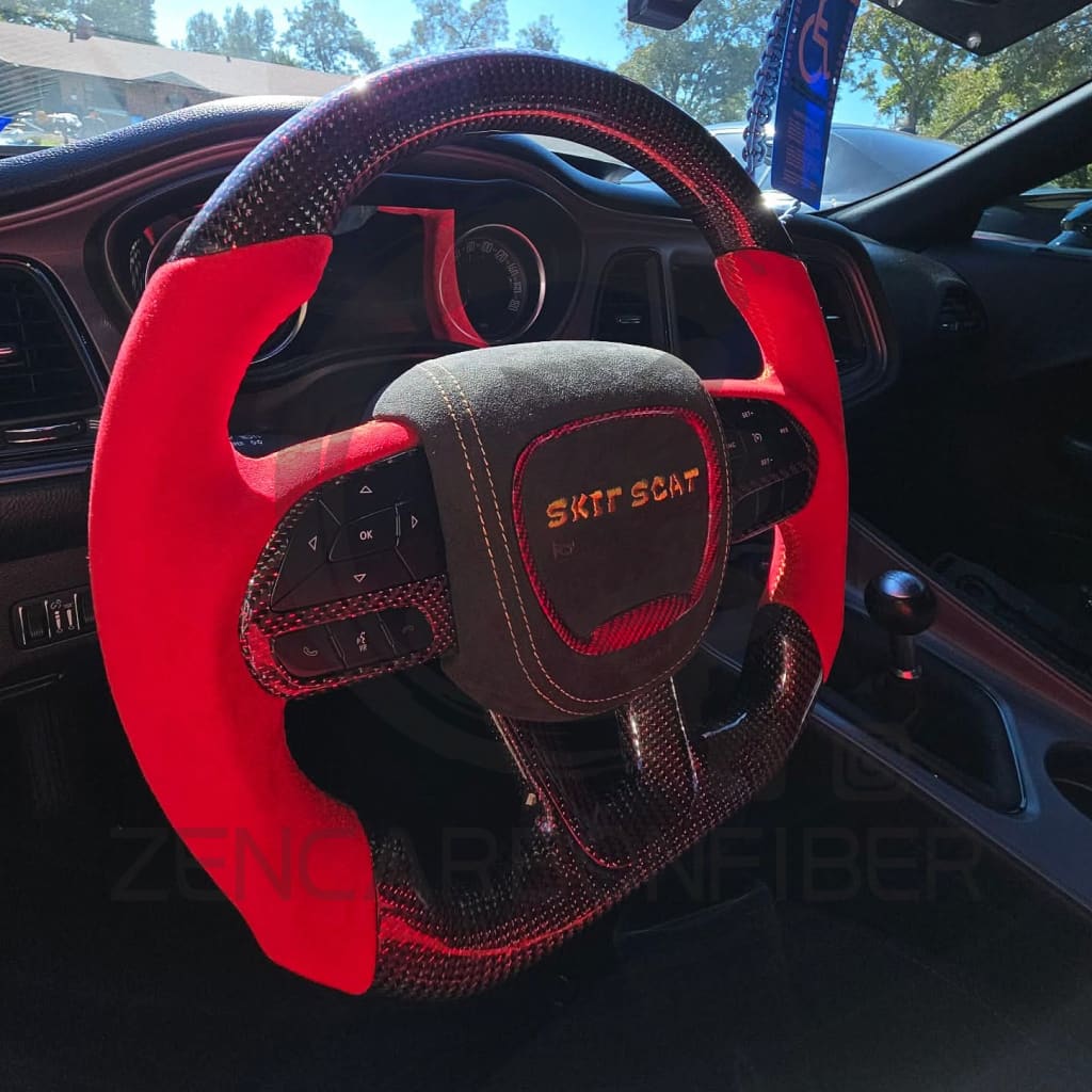2015-2023 Dodge Charger/Challenger/Durango/WK2 Jeep SRT/Trackhawk Carbon Fiber Steering Wheel
