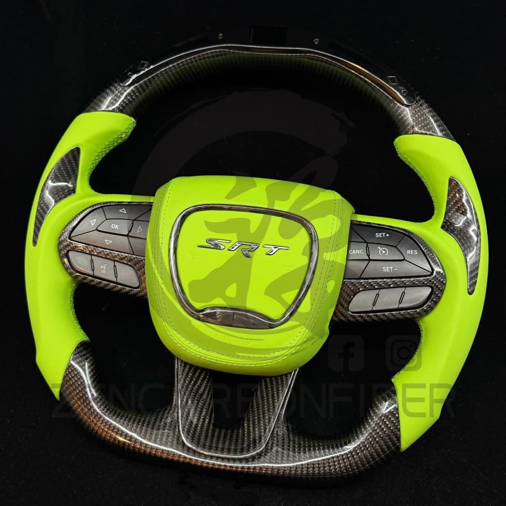 2015-2023 Dodge Charger/Challenger/Durango/WK2 Jeep SRT/Trackhawk Carbon Fiber Steering Wheel