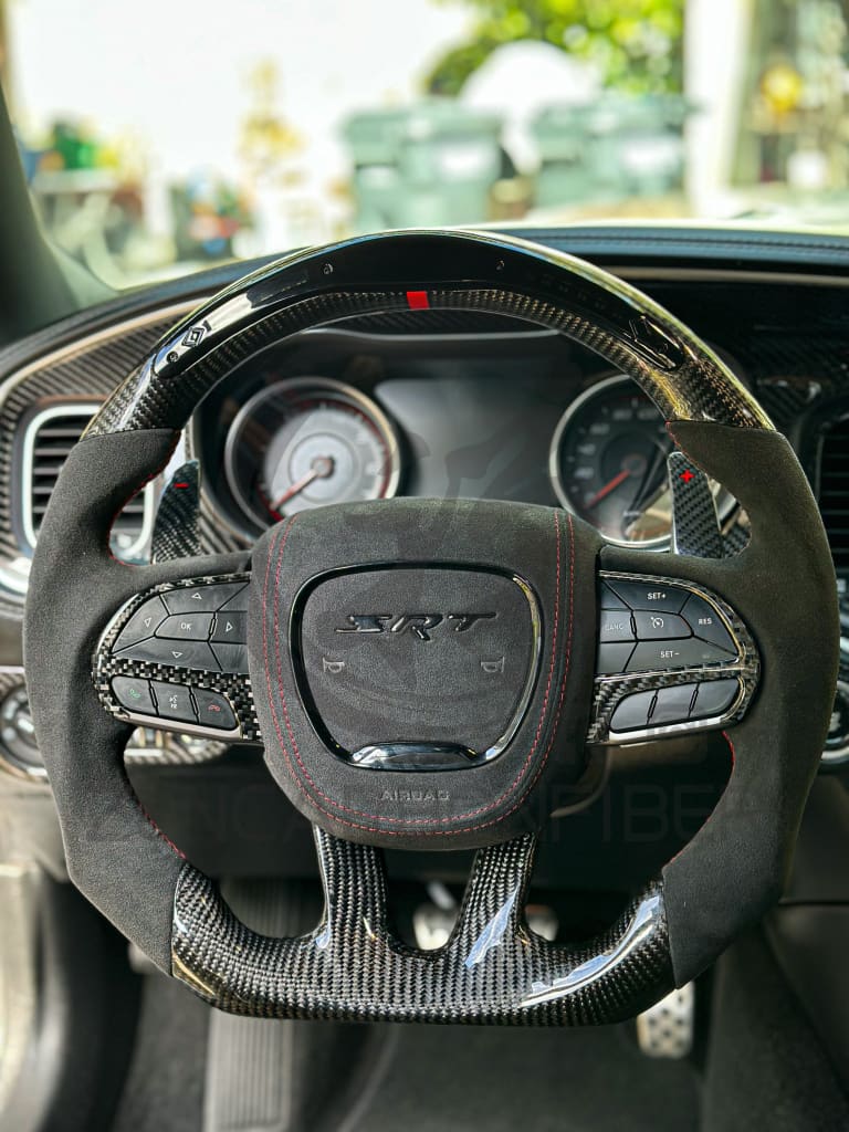 2015-2023 Dodge Charger/Challenger/Durango/WK2 Jeep SRT/Trackhawk Carbon Fiber Steering Wheel