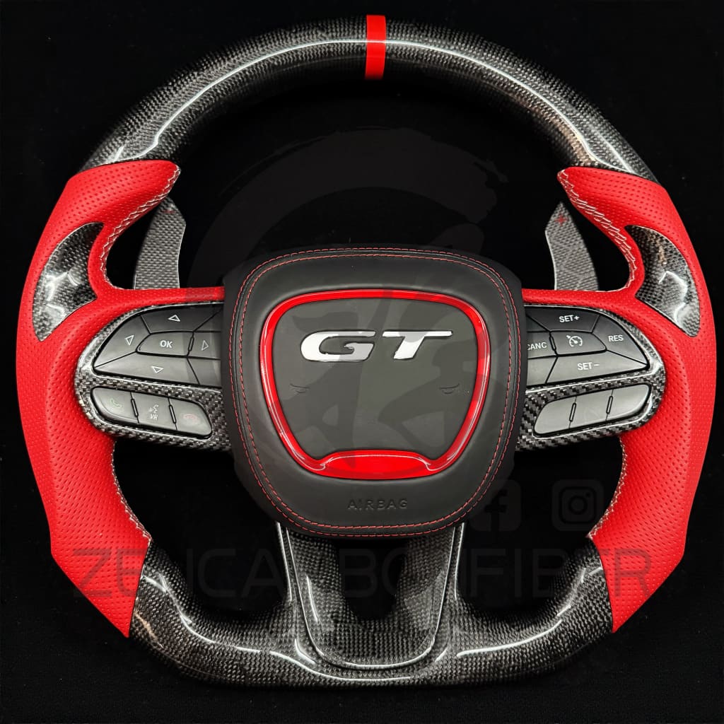 2015-2023 Dodge Charger/Challenger/Durango/WK2 Jeep SRT/Trackhawk Carbon Fiber Steering Wheel