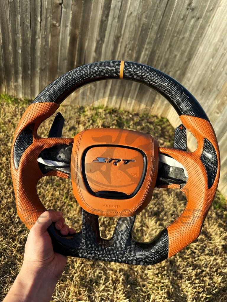 2015-2023 Dodge Charger/Challenger/Durango/WK2 Jeep SRT/Trackhawk Carbon Fiber Steering Wheel