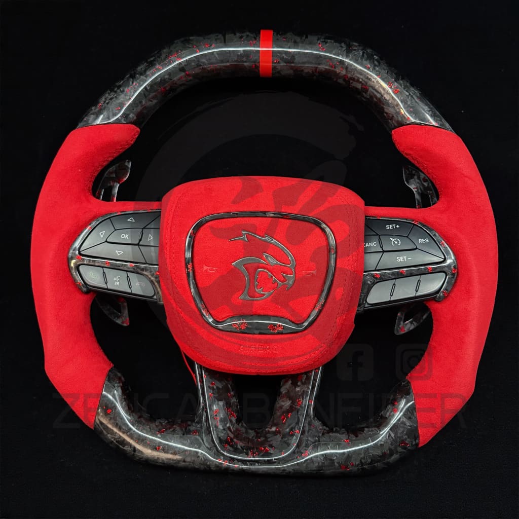 2015-2023 Dodge Charger/Challenger/Durango/WK2 Jeep SRT/Trackhawk Carbon Fiber Steering Wheel
