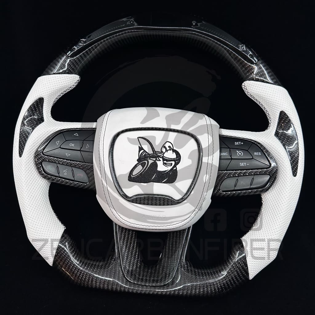 2015-2023 Dodge Charger/Challenger/Durango/WK2 Jeep SRT/Trackhawk Carbon Fiber Steering Wheel