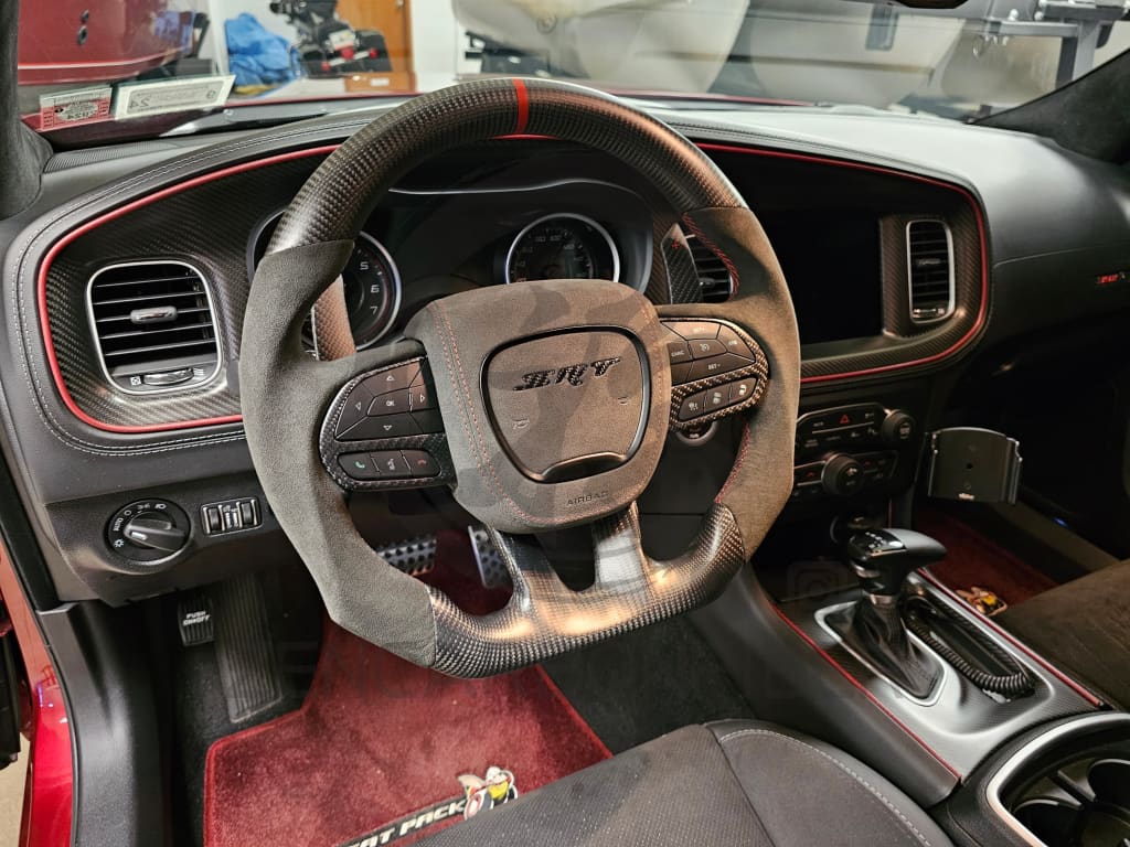 2015-2023 Dodge Charger/Challenger/Durango/WK2 Jeep SRT/Trackhawk Carbon Fiber Steering Wheel