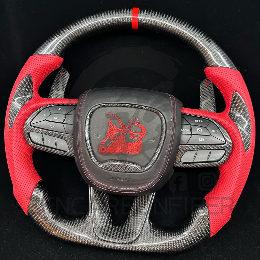 2015-2023 Dodge Charger/Challenger/Durango/WK2 Jeep SRT/Trackhawk Carbon Fiber Steering Wheel