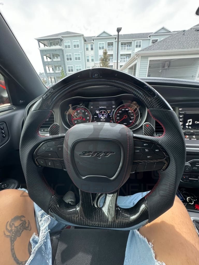 2015-2023 Dodge Charger/Challenger/Durango/WK2 Jeep SRT/Trackhawk Carbon Fiber Steering Wheel