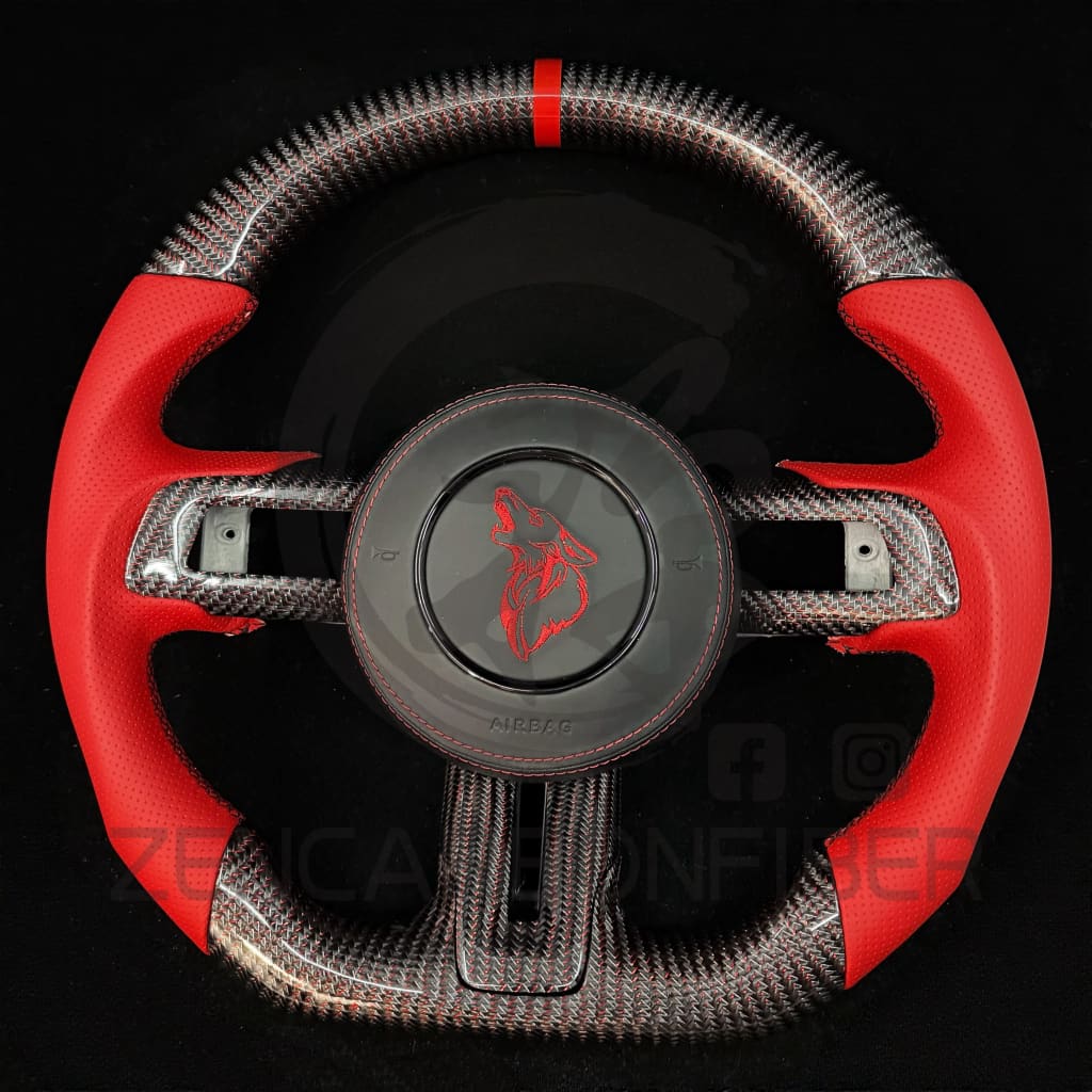 2015-2023 S550 Ford Mustang Carbon Fiber Steering Wheel