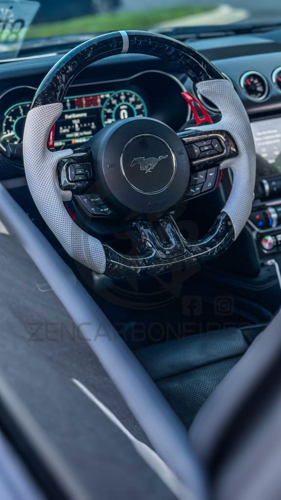 2015-2023 S550 Ford Mustang Carbon Fiber Steering Wheel