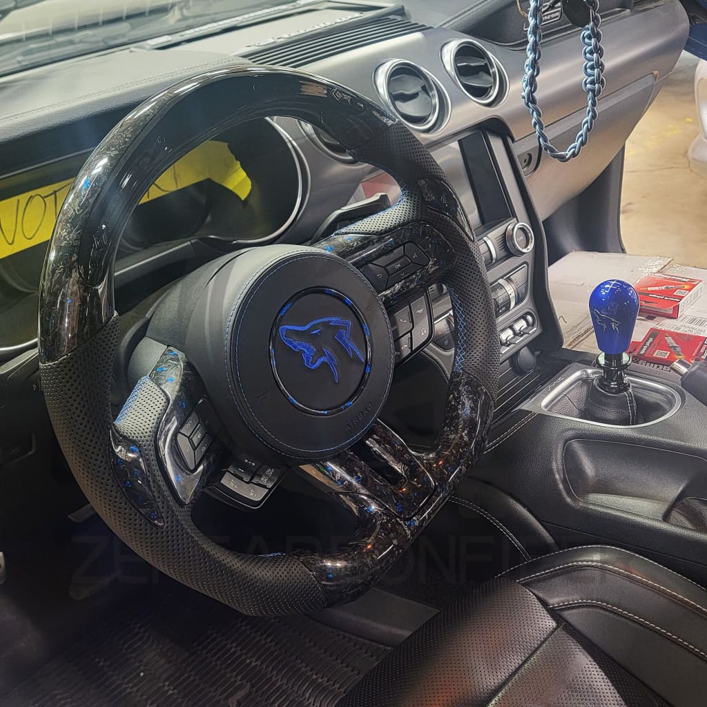 2015-2023 S550 Ford Mustang Carbon Fiber Steering Wheel