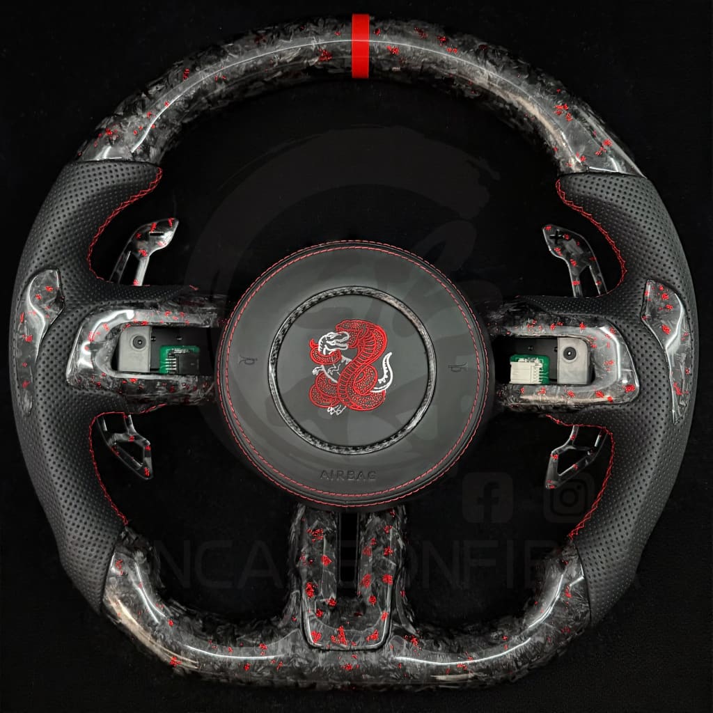 2015-2023 S550 Ford Mustang Carbon Fiber Steering Wheel