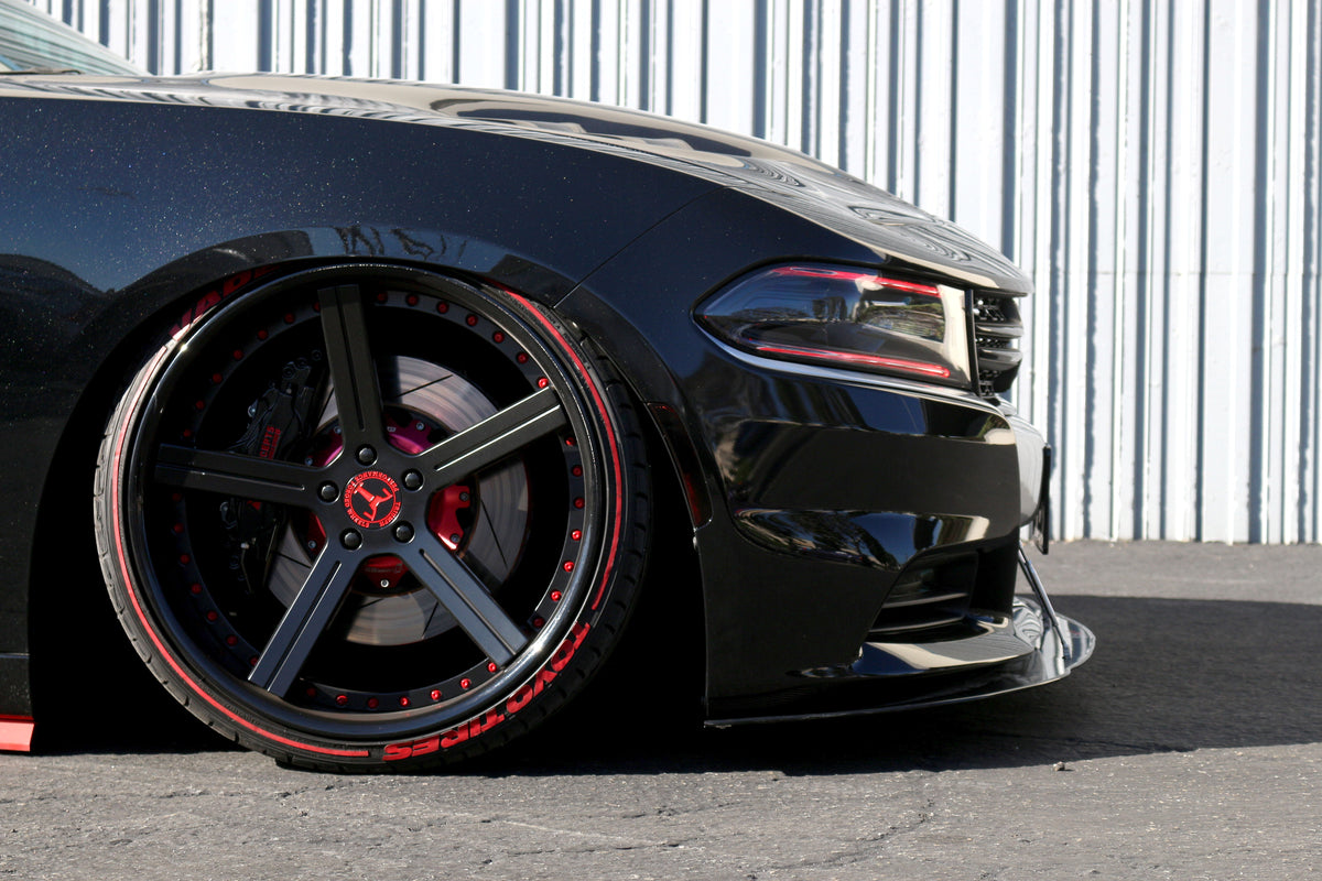 Dodge Charger RT/ SXT Carbon Fiber Front Wind Splitter 2015 - 2018