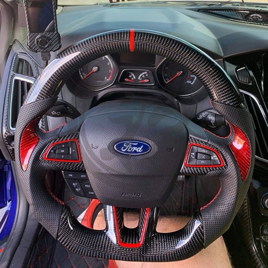 2015+ Ford Focus ST/RS Carbon Fiber Steering Wheel