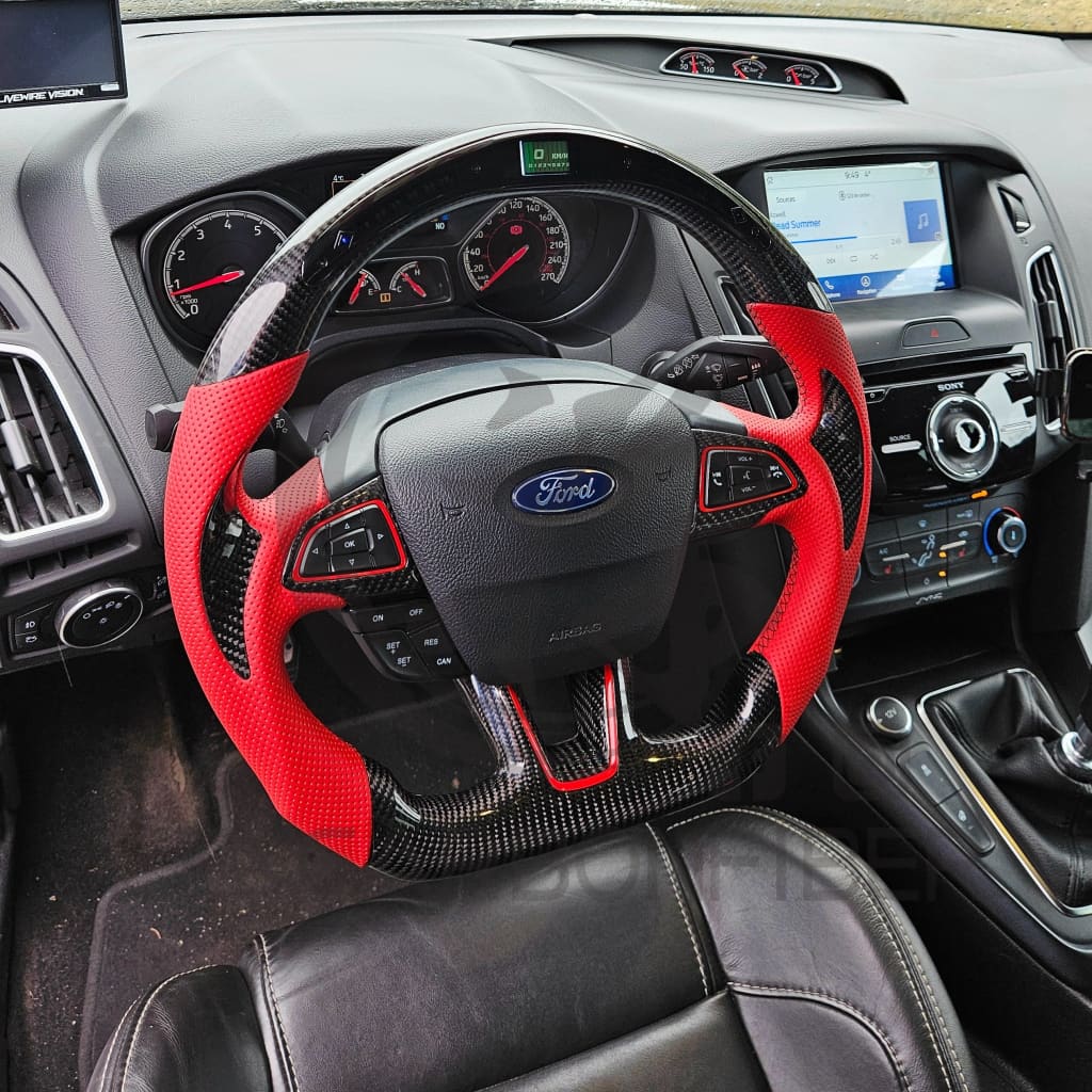 2015+ Ford Focus ST/RS Carbon Fiber Steering Wheel