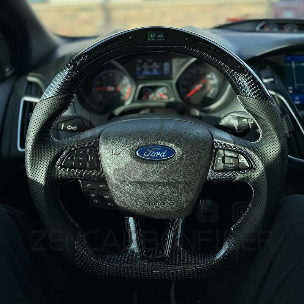 2015+ Ford Focus ST/RS Carbon Fiber Steering Wheel
