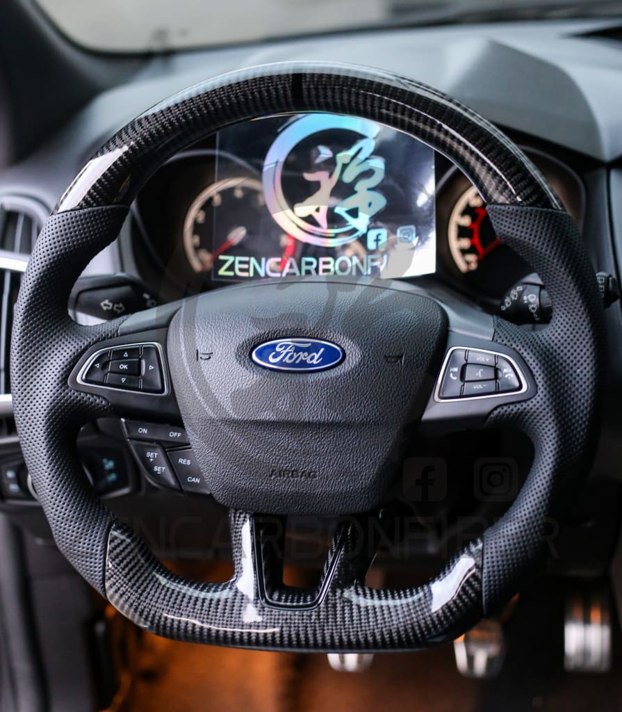 2015+ Ford Focus ST/RS Carbon Fiber Steering Wheel
