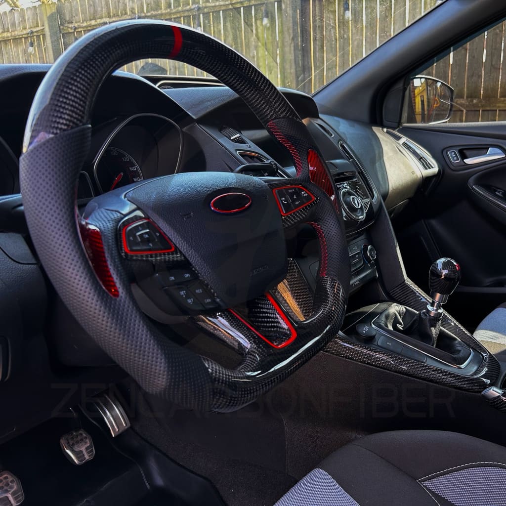 2015+ Ford Focus ST/RS Carbon Fiber Steering Wheel