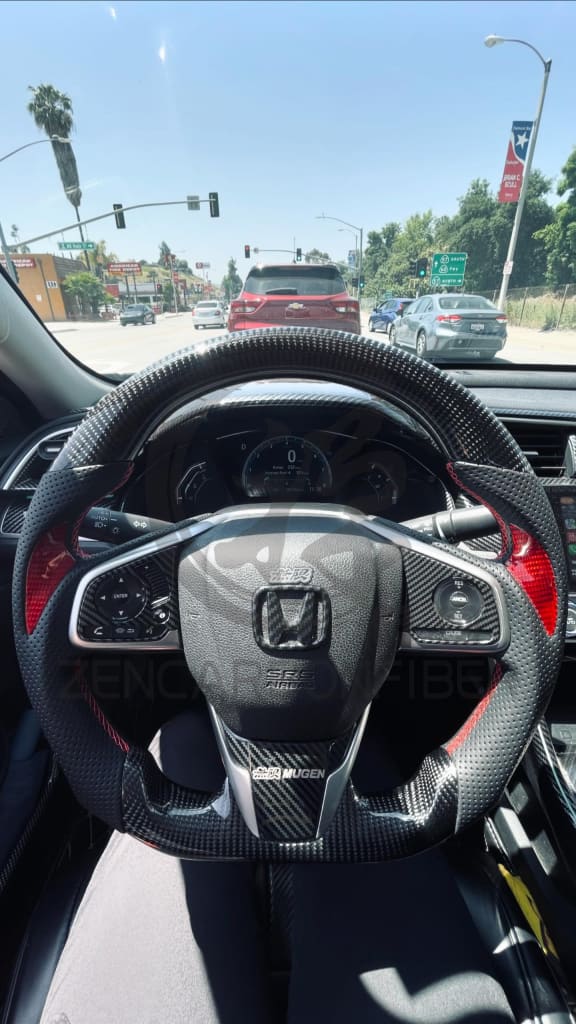 2016-2021 10th Gen Honda Civic Carbon Fiber Steering Wheel