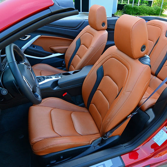 6th Gen Camaro Convertible Custom Leather Seat Covers