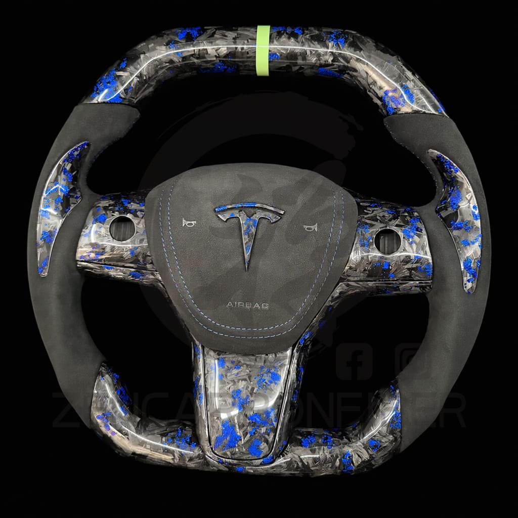 2017-2023 Tesla Model 3/Y Carbon Fiber Steering Wheel