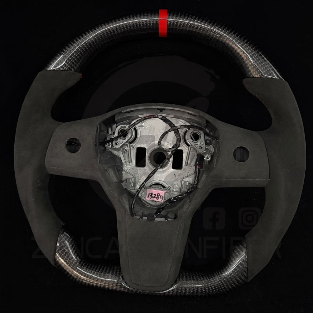 2017-2023 Tesla Model 3/Y Carbon Fiber Steering Wheel