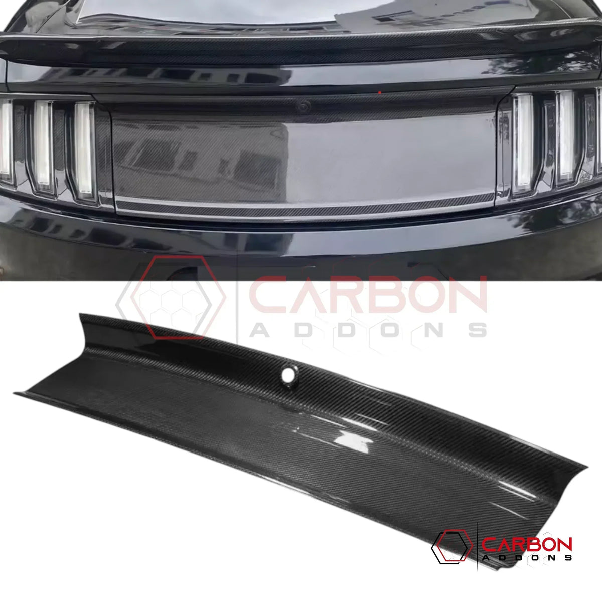 Real Carbon Fiber Rear Deck Lid Panel Cover for 2015–2023 Ford Mustang