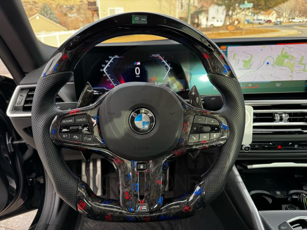 2019-2024 BMW G2X/G4X M-Sport Carbon Fiber Steering Wheel