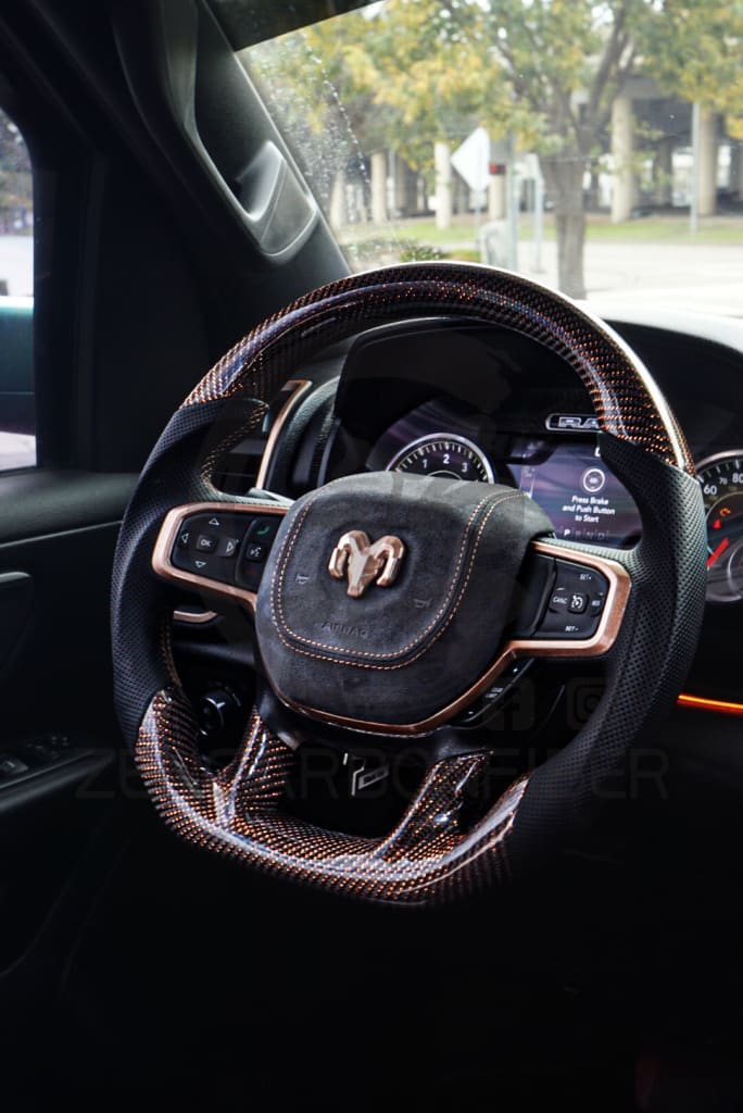 2019-2024 Dodge RAM Carbon Fiber Steering Wheel