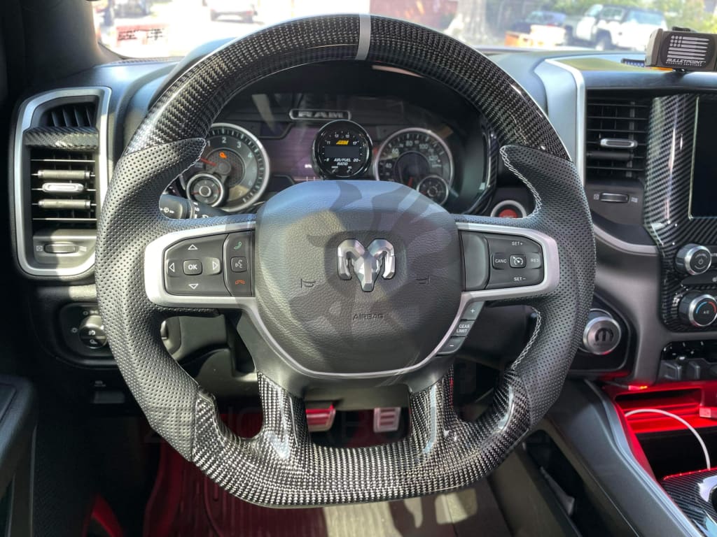 2019-2024 Dodge RAM Carbon Fiber Steering Wheel