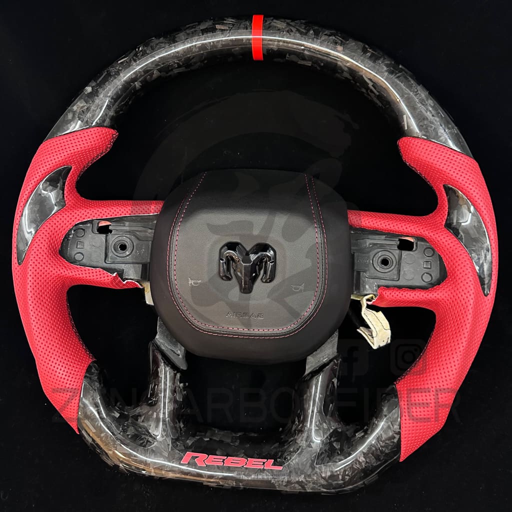 2019-2024 Dodge RAM Carbon Fiber Steering Wheel