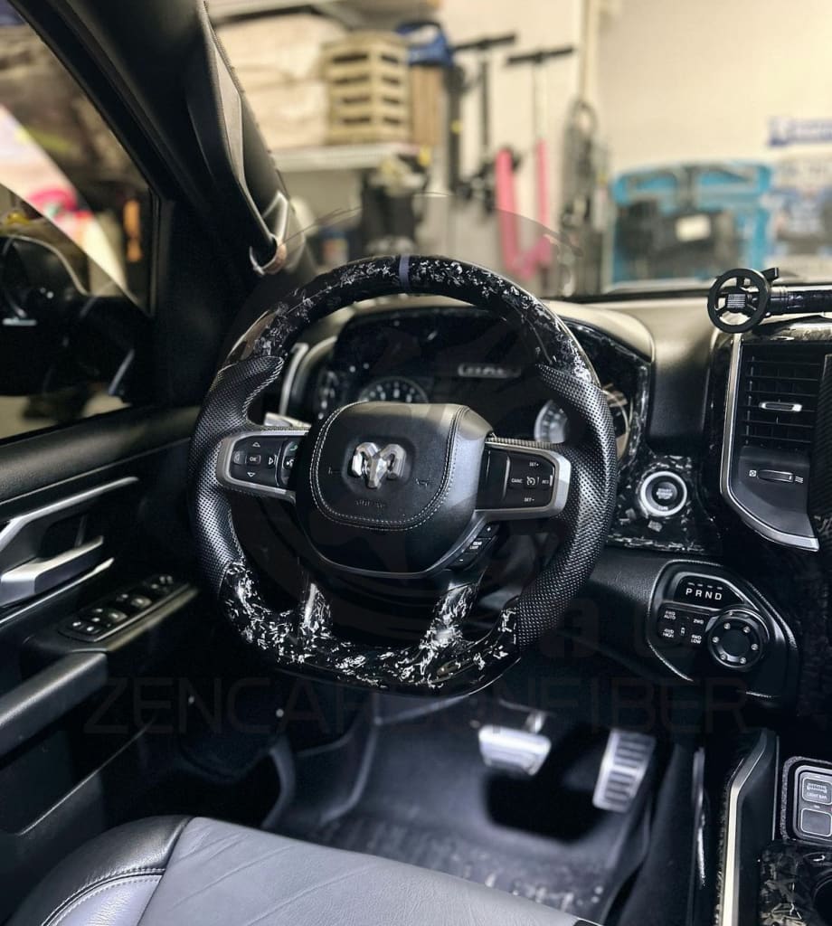 2019-2024 Dodge RAM Carbon Fiber Steering Wheel