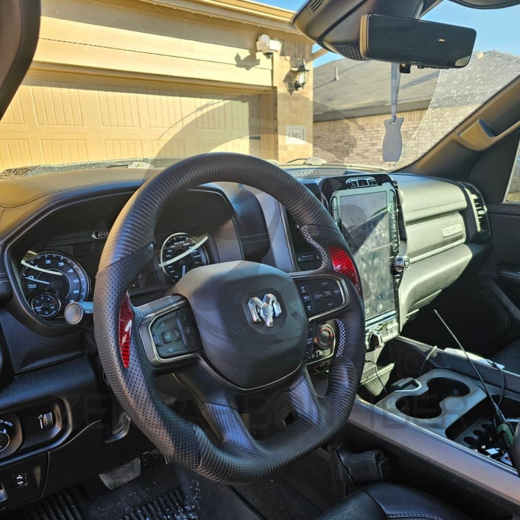 2019-2024 Dodge RAM Carbon Fiber Steering Wheel
