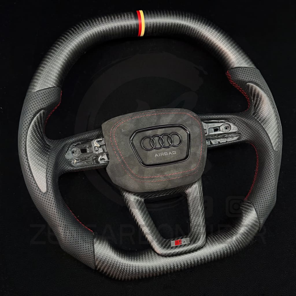 2019+ Audi Q7/Q8/SQ7/SQ8/RSQ8 Carbon Fiber Steering Wheel