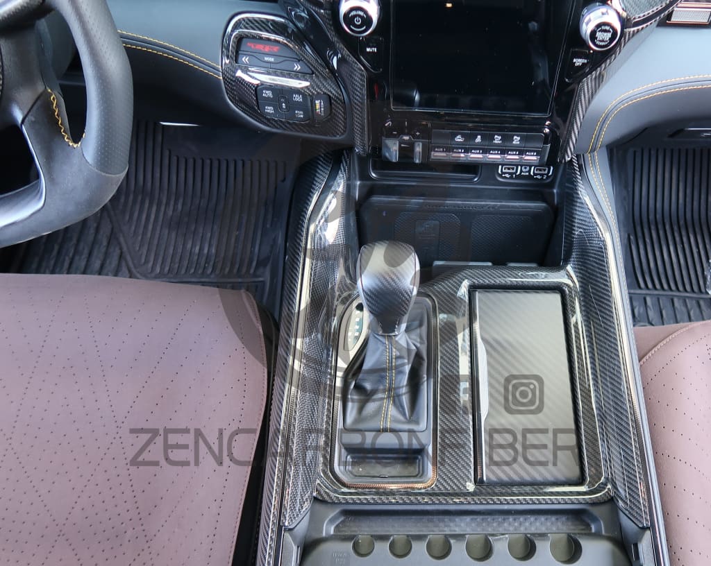 2019+ Dodge RAM 1500/TRX Carbon Fiber Center Console Cover
