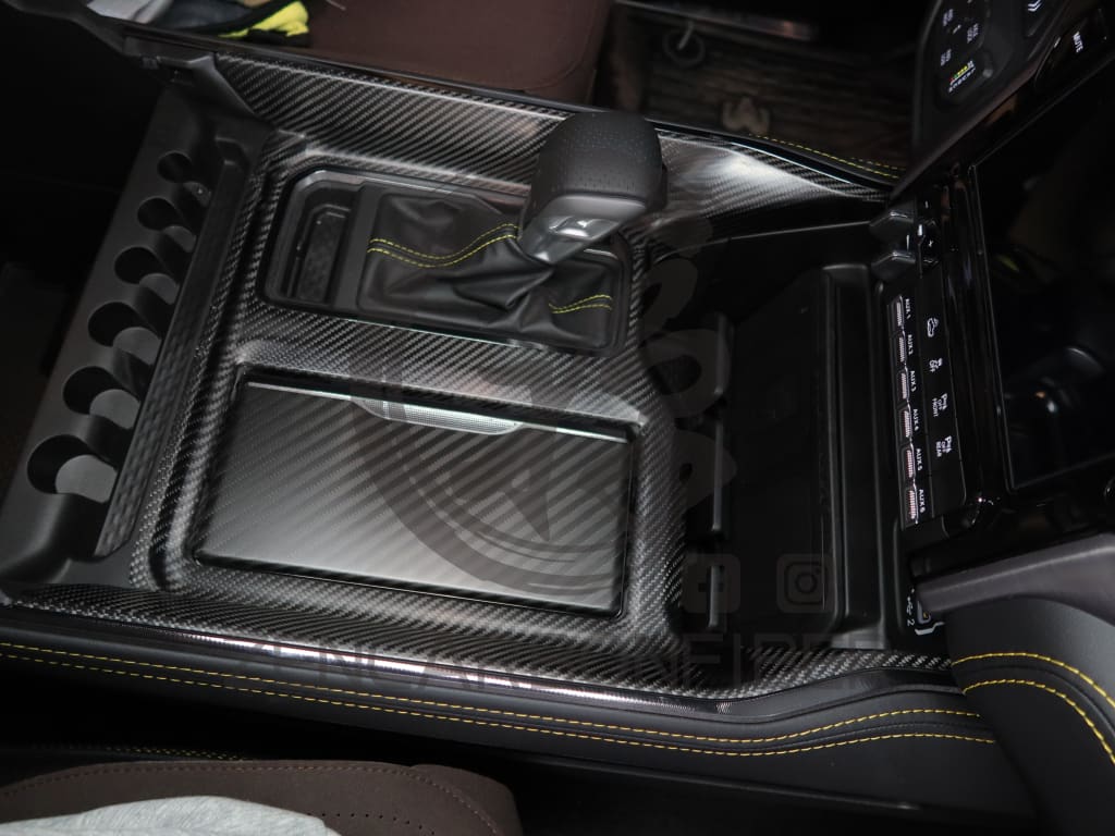 2019+ Dodge RAM 1500/TRX Carbon Fiber Center Console Cover