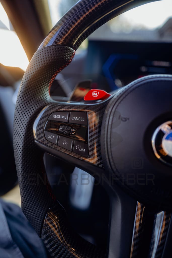 2018-2025 BMW X3M/X4M/X5M/X6M Carbon Fiber Steering Wheel
