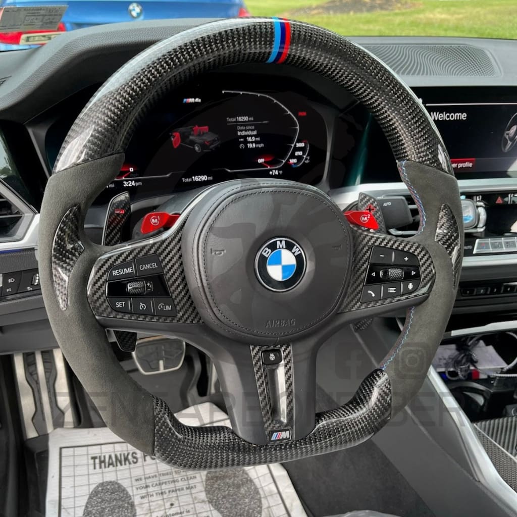 2018-2025 BMW X3M/X4M/X5M/X6M Carbon Fiber Steering Wheel