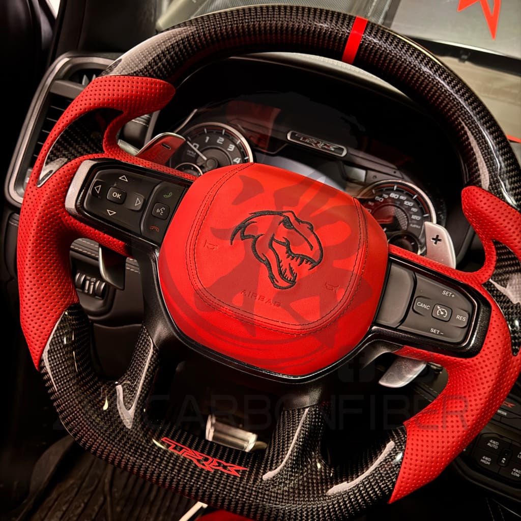 2021-2024 Dodge RAM TRX/GT Carbon Fiber Steering Wheel