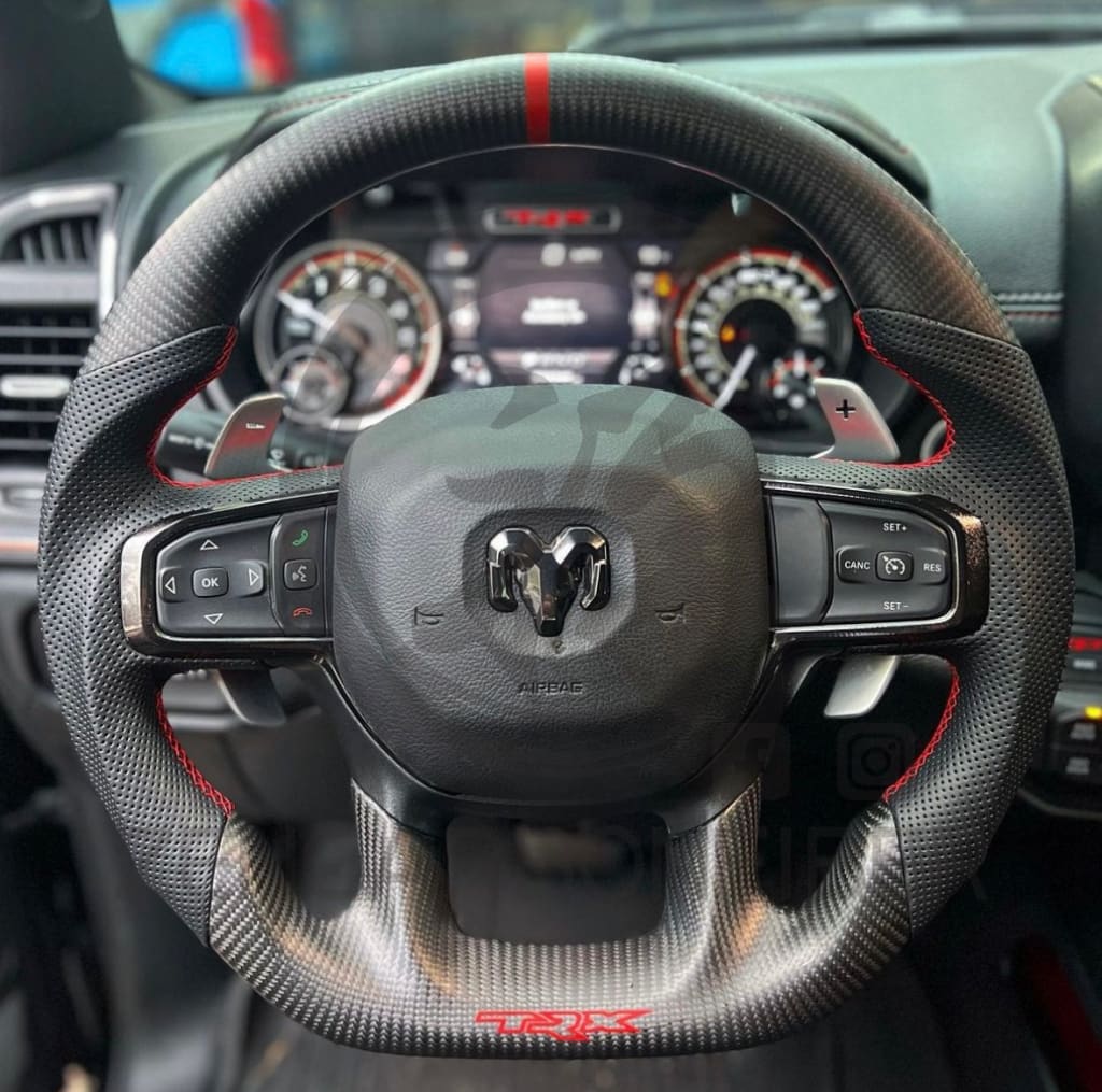 2021-2024 Dodge RAM TRX/GT Carbon Fiber Steering Wheel