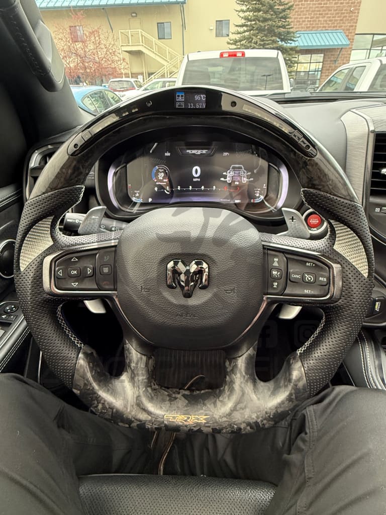 2021-2024 Dodge RAM TRX/GT Carbon Fiber Steering Wheel