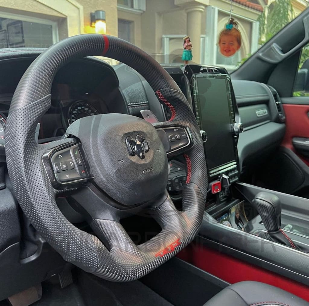 2021-2024 Dodge RAM TRX/GT Carbon Fiber Steering Wheel