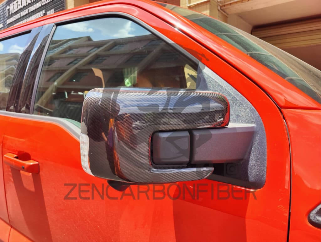 2021+ Ford F150/Raptor Carbon Fiber Mirror Covers