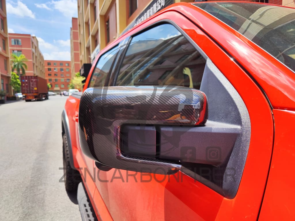 2021+ Ford F150/Raptor Carbon Fiber Mirror Covers