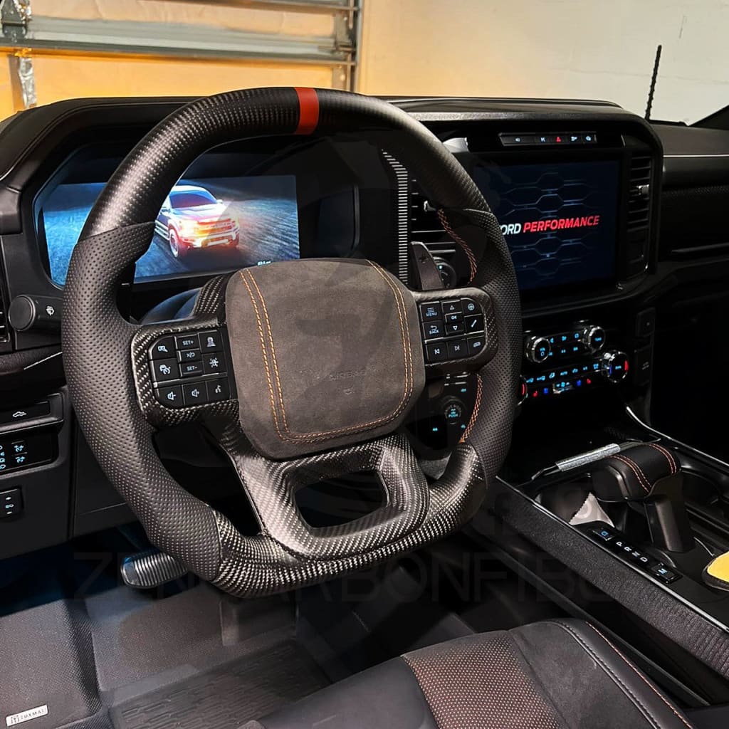 2021+ Ford F150 Raptor Carbon Fiber Steering Wheel