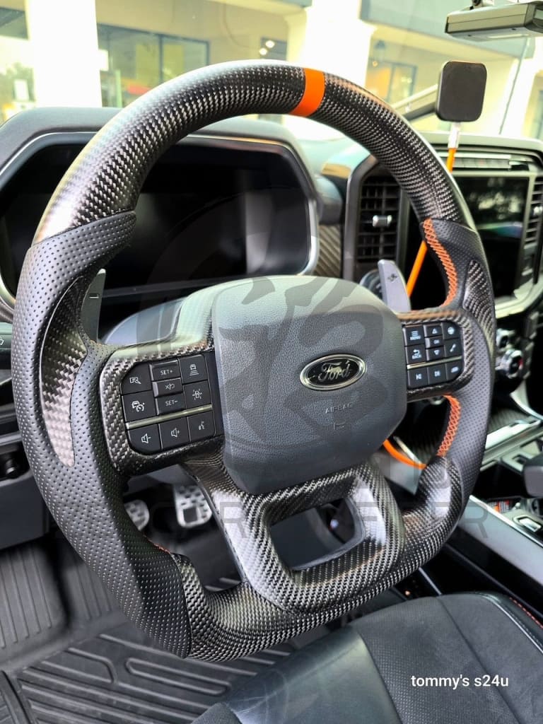 2021+ Ford F150 Raptor Carbon Fiber Steering Wheel