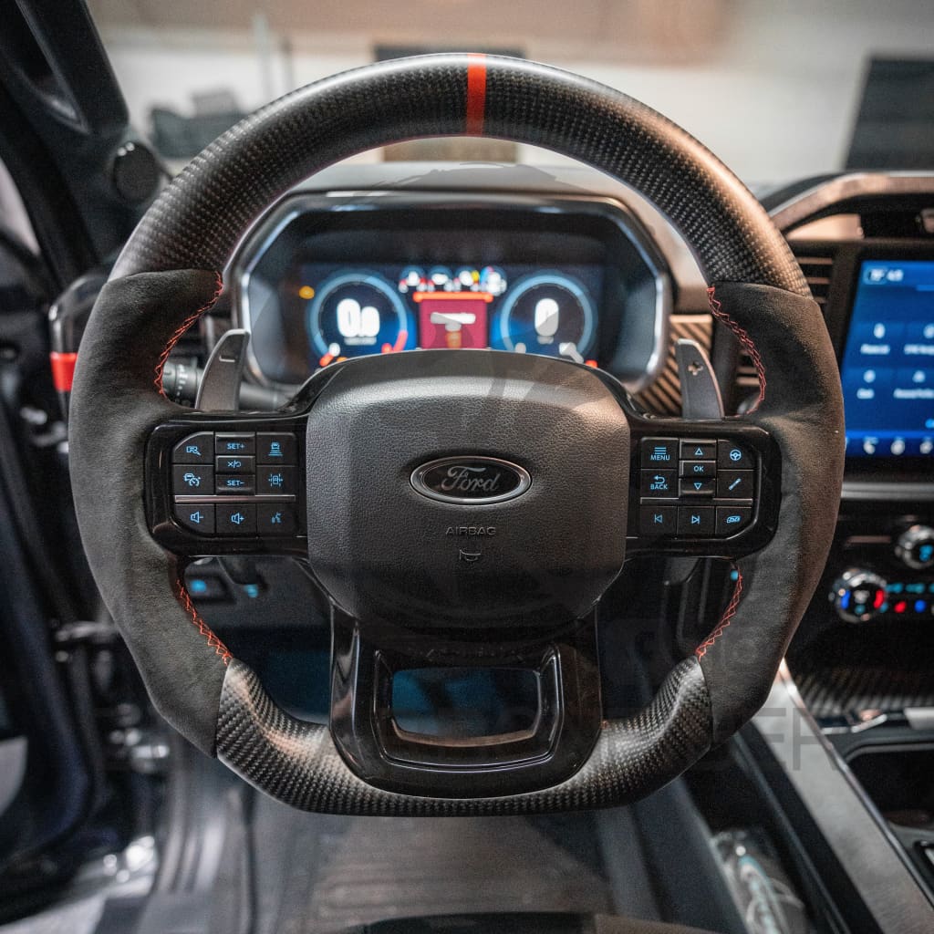 2021+ Ford F150 Raptor Carbon Fiber Steering Wheel