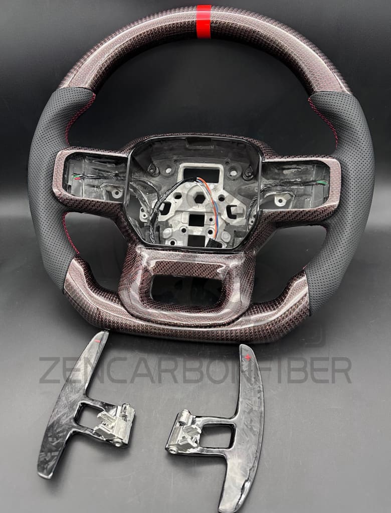 2021+ Ford F150 Raptor Carbon Fiber Steering Wheel
