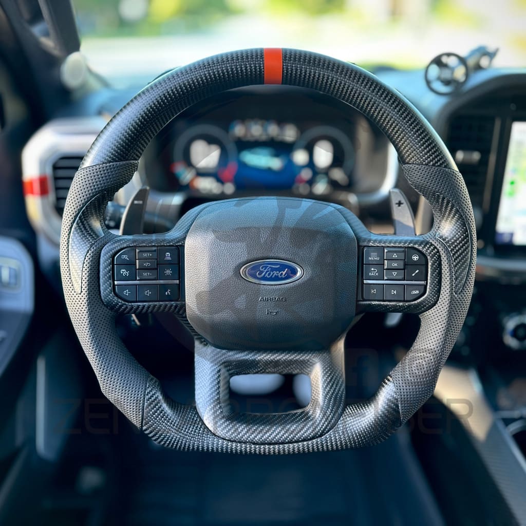 2021+ Ford F150 Raptor Carbon Fiber Steering Wheel