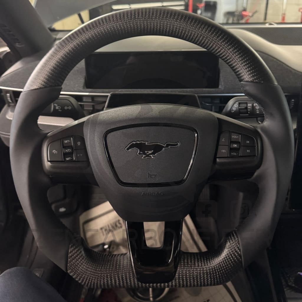 2021+ Ford Mustang Mach-E Carbon Fiber Steering Wheel