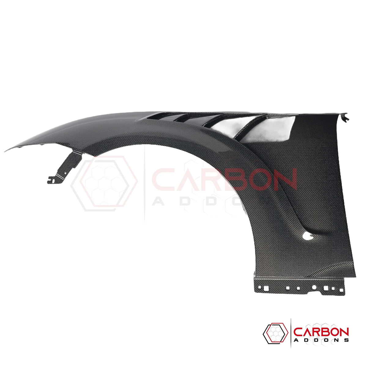 GTD-Style Carbon Fiber Front Fenders for 2024+ Ford Mustang (V2)
