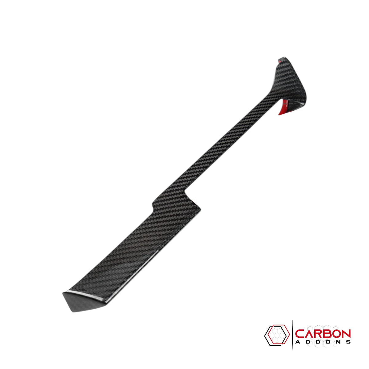 2026+ C8 Corvette Real Carbon Fiber AC Control Trim Cover | Chrome Delete